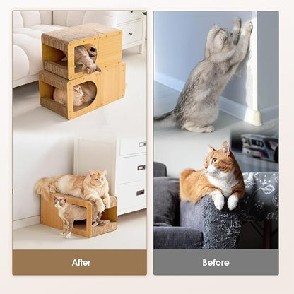 EHEYCIGA Cardboard Cat Scratcher House, 23-Inch Corrugated Cat Scratcher - Image 4