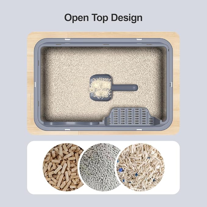 Stainless Steel Cat Litter Box, Open Top High-Sided Metal Litter Box - Image 6