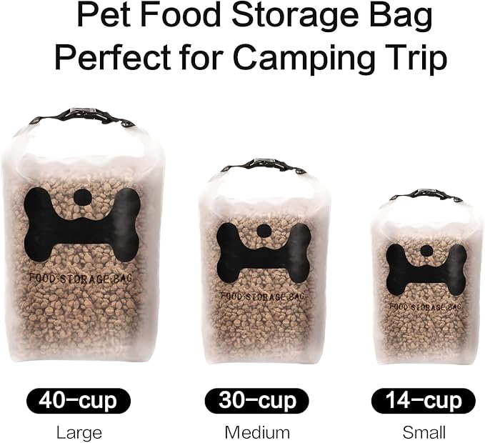 ANVS Silicone Pet Food Storage Bag, 30-Cup Dog Food Travel Bag - Image 6