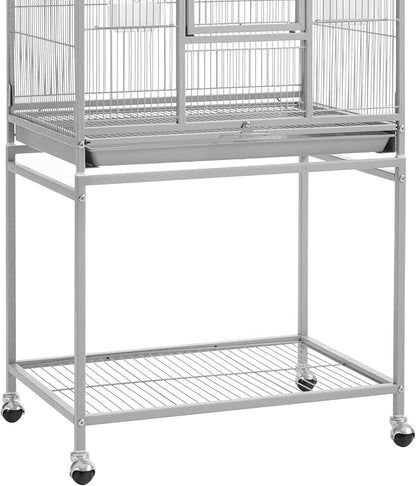 Topeakmart 53.5inch Height Large Bird Cage Extral Space Parrot Cage - Image 7
