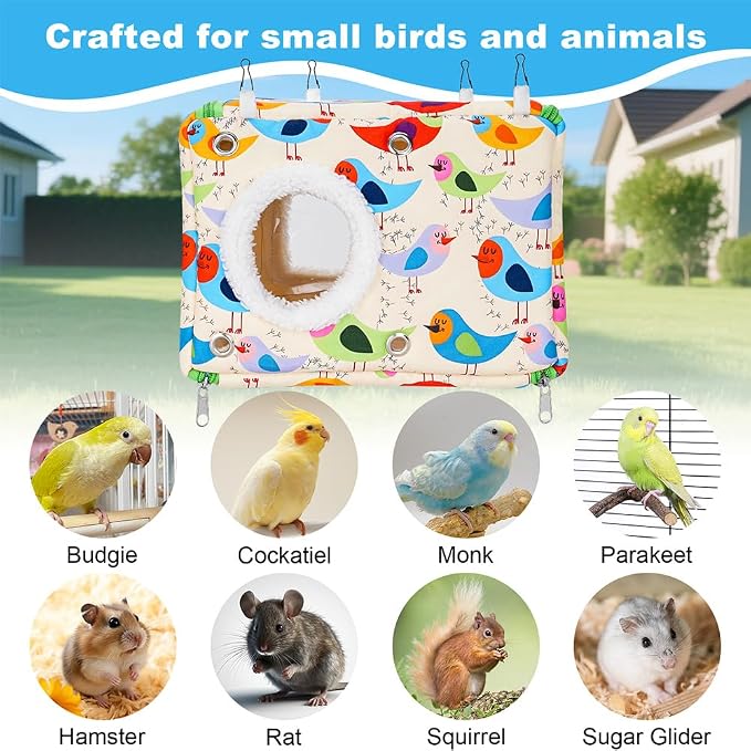 Cotton Bird Bed & Hammock for Cage - Image 6
