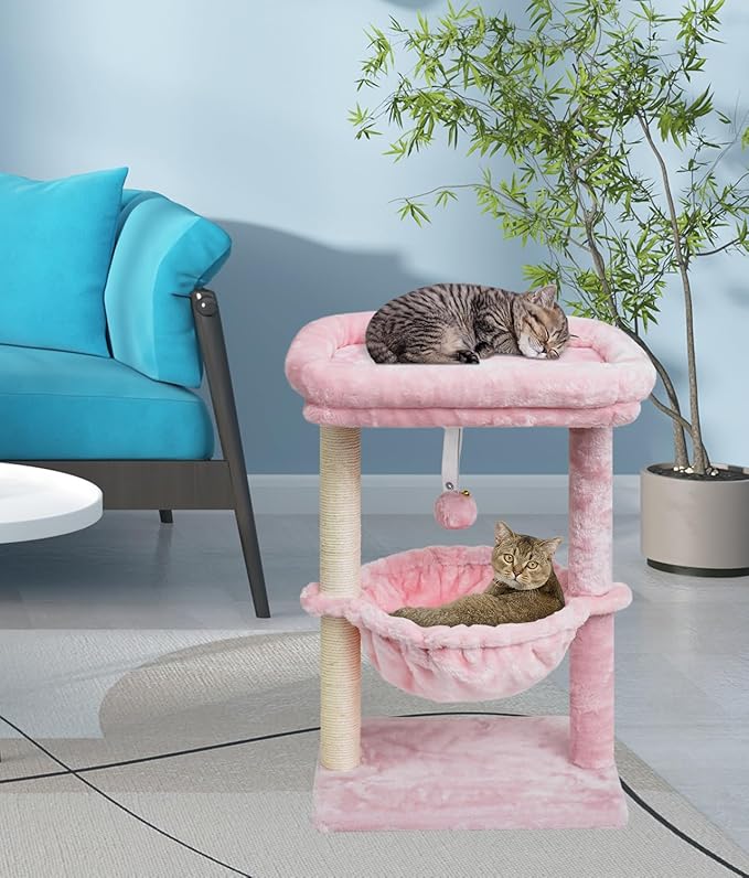 SYANDLVY Small Cat Tree for Indoor Cats, Activity Cat Tower - Image 3