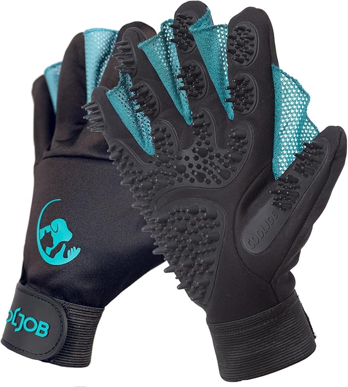 COOLJOB Patented Pet Grooming Gloves by COOLJOB