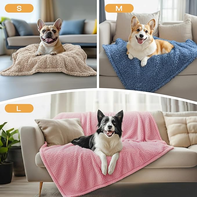 Luciphia 1 Pack 3 Calming Dog Blanket Fluffy Premium Fleece Pet Blankets Soft - Image 3