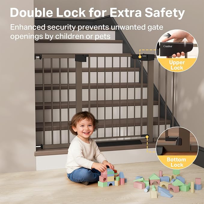 Cumbor 29.7"–51.5" Extra Wide Baby Gate - Image 4