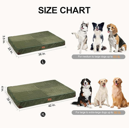 FUKUMARU Dog Bed, Thickened Corduroy Orthopedic Dog Beds - Image 6