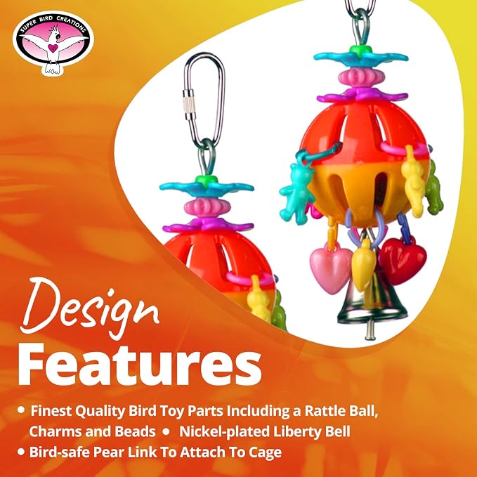 Super Bird Creations SB1086 Having a Ball Bird Toy - Image 8