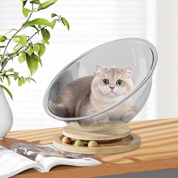 Cat Perch- Cute Freestanding Cat Space Perch Bed, Stylish Stable Activity - Image 3