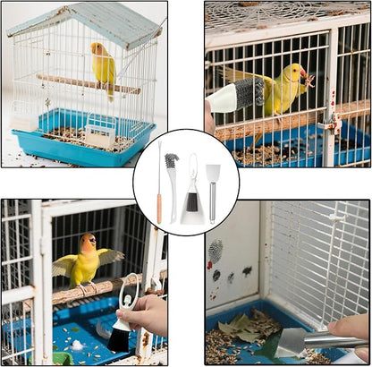 Bird Cage Cleaning Brush Tool Set, Bird Cage Cleaner, Suitable - Image 4