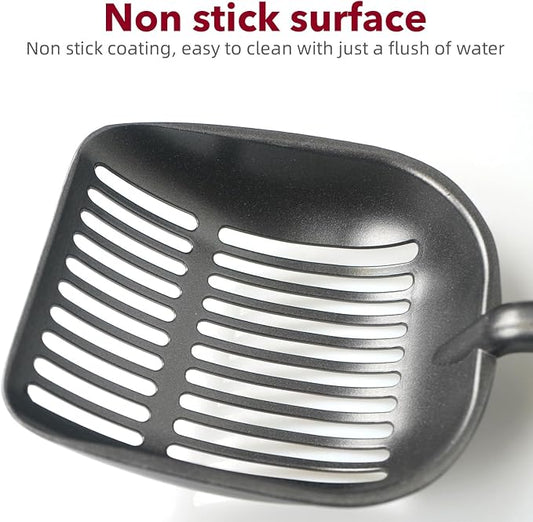 Cat Litter Scoop, Kitty Metal Scooper, Aluminum Alloy Sifter, Kitten Pooper - Image 2