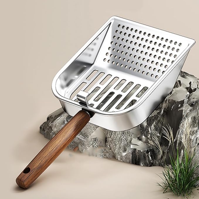 Wooden Cat Litter Scoop, Kitten Poop Shovel, 5.63x11.02 Inches Shovel - Image 6