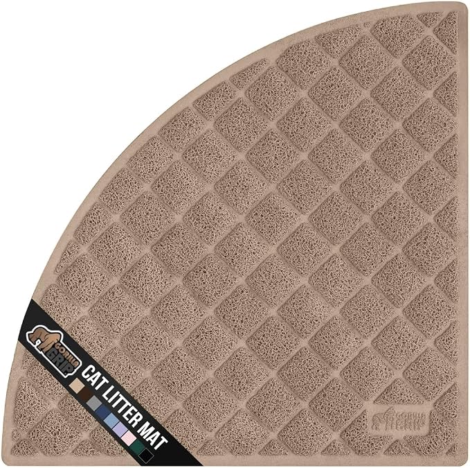 GORILLA GRIP Cat Litter Box Mat, Water Resistant, US Designed Kitty Litter by GorillaGrip