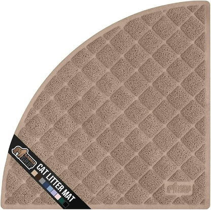 GORILLA GRIP Cat Litter Box Mat, Water Resistant, US Designed Kitty Litter by GorillaGrip