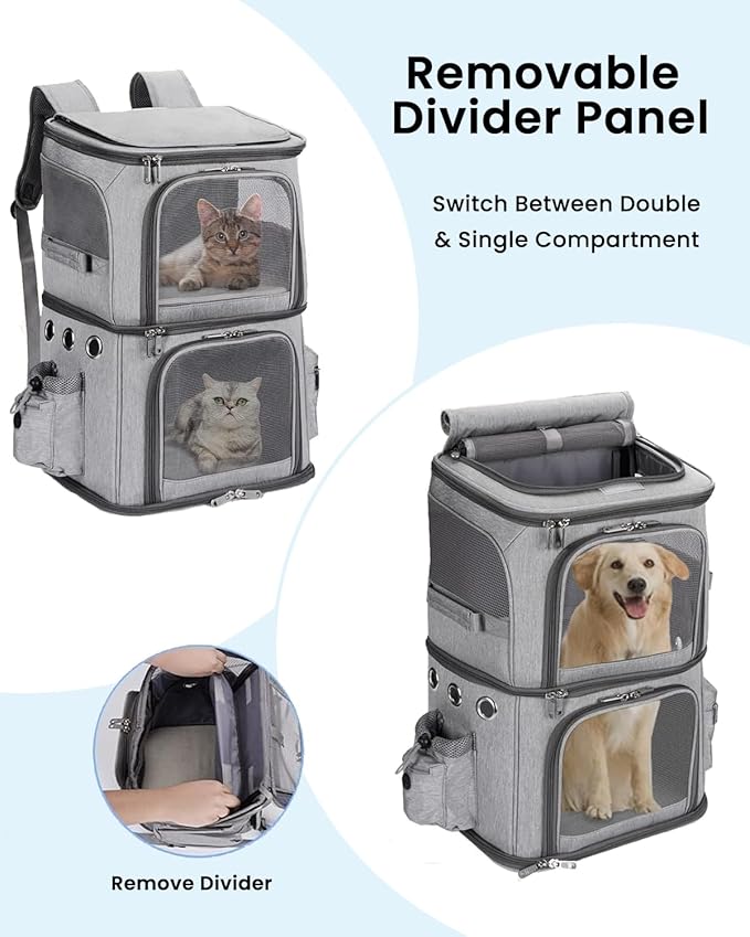 Double-Compartment Pet Carrier Backpack - Image 2