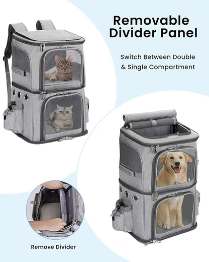 Double-Compartment Pet Carrier Backpack - Image 2