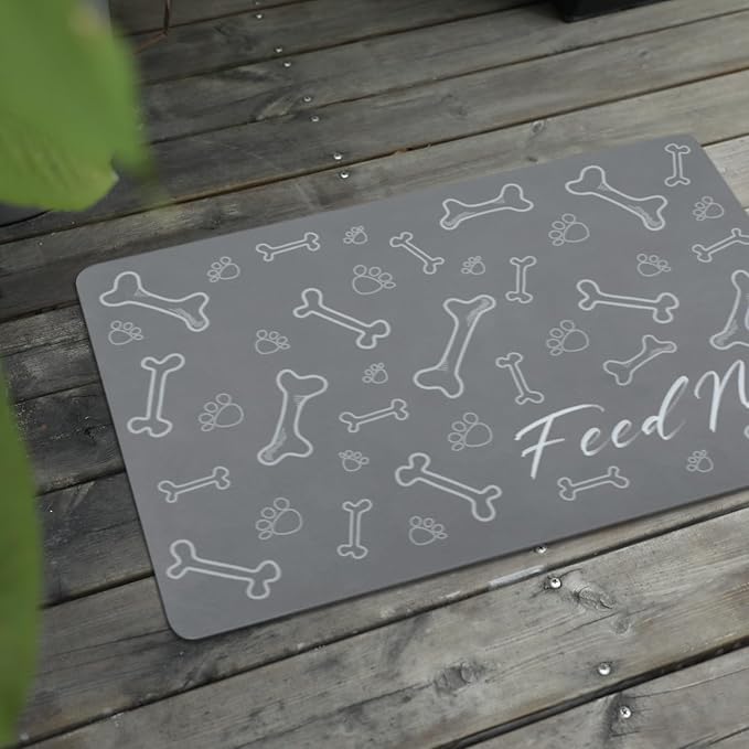 Le courant Dog Bowl Mats for Feeding, Cat Feeding Mat, Non-Slip Super Absorbent by Unknown