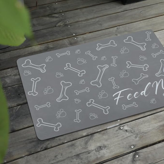 Le courant Dog Bowl Mats for Feeding, Cat Feeding Mat, Non-Slip Super Absorbent by Unknown