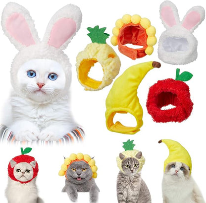 Weewooday 5 Pieces Cat Costume Christmas Bunny Hat Outfit by Weewooday