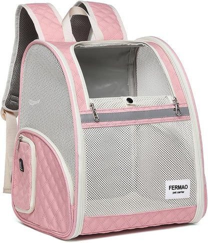 Cat Backpack Carrier for Small Dogs and Medium cat Puppy Kitten Bunny Pet by FERMAO