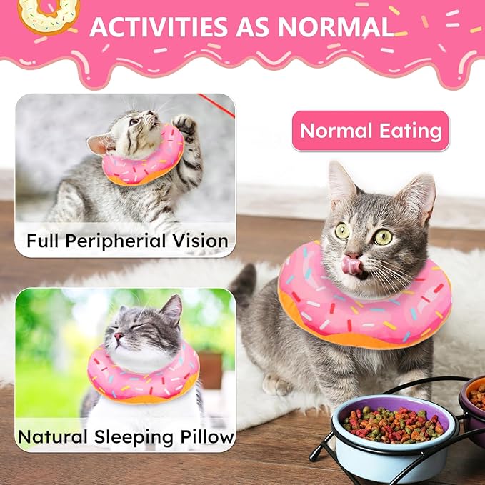 Cat Cone Collar Soft, Cat Recovery Collar - Image 4