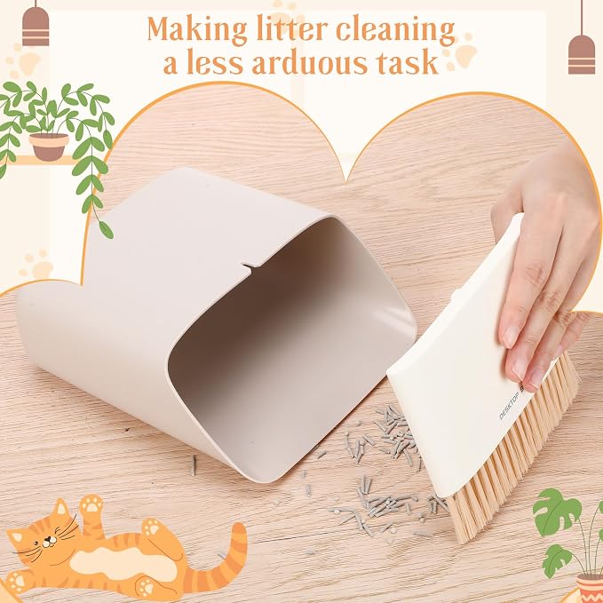 Cat Litter Scooper Kit Wooden Handle Metal Cat Litter Scoop Includes Small - Image 3