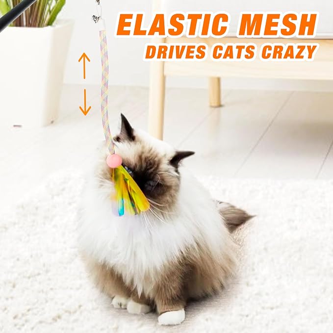 JXFUKAL Cat Feather Toy Refills - Image 3