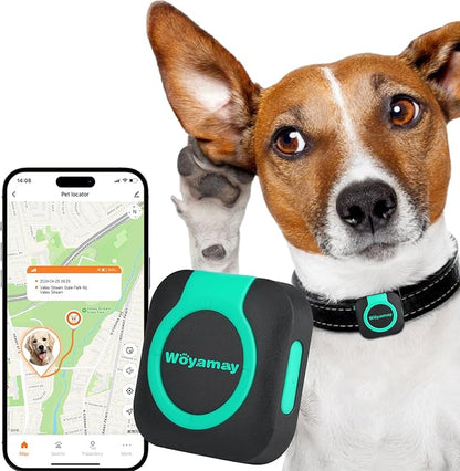 GPS Tracker for Dogs and Cats, Mini Cat & Dog GPS Tracker by Woyamay