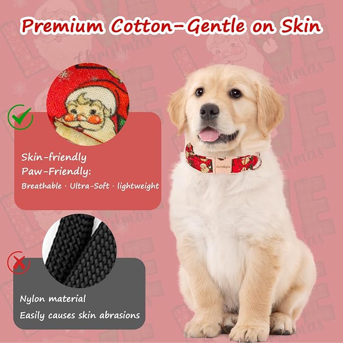 Christmas Dog Collar，Soft Cotton Dog Collars - Image 4
