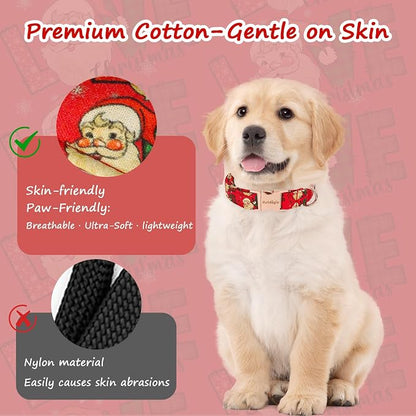 Christmas Dog Collar，Soft Cotton Dog Collars - Image 4