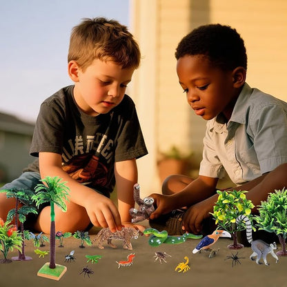26Pcs Rainforest Animal Figures, Realistic Jungle Animals Toys - Image 4
