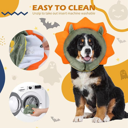 IEUUMLER Inflatable Recovery Dog Collar, Protective Donut Cone, Adjustable Soft - Image 7