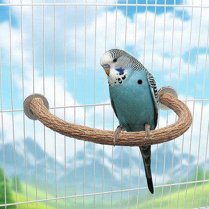 2 Pack Bird Perch Stand, Natural Wood U Shape Parrot Stand Pole, Bird Cage - Image 3