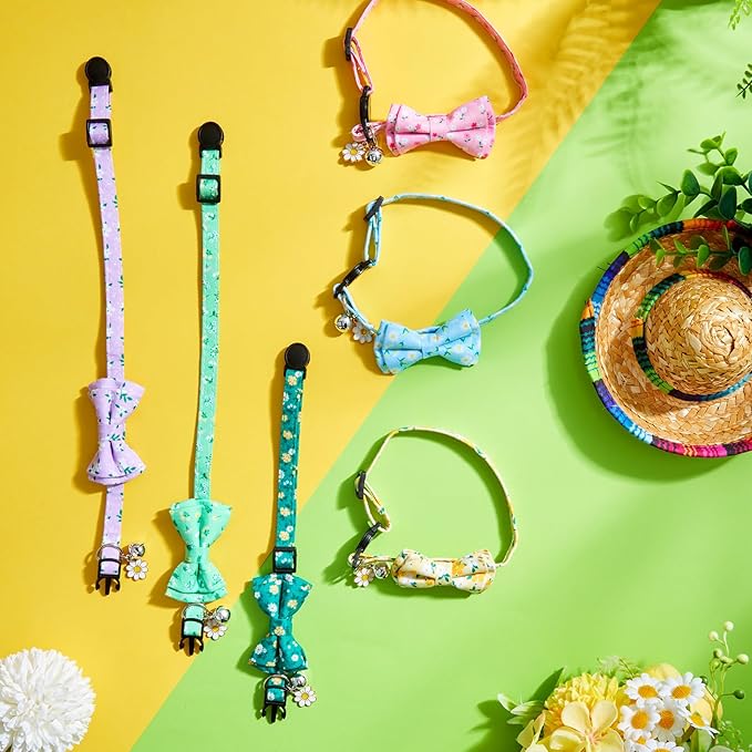 Hsei 6 Pcs Spring Cat Collars Bulk - Image 6