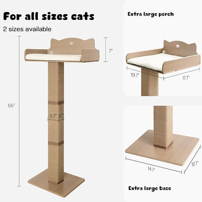 Cat Window Perch with Thick Sisal Scratching Post, Cats Hammock - Image 3