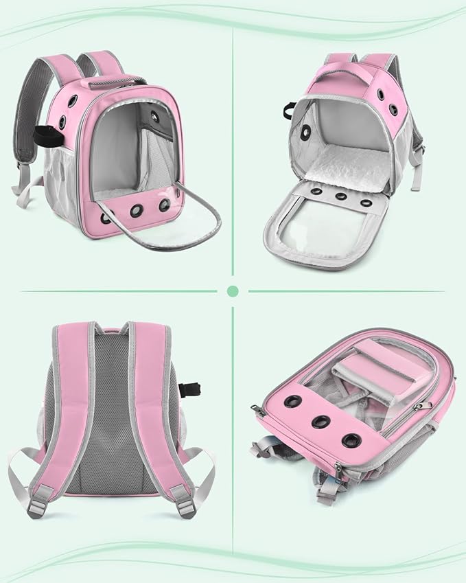 Guinea Pig Carrier Backpack, Portable Rabbit Travel Carring Bag - Image 4