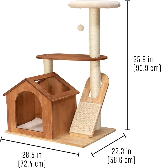 Kitty City Wooden Cat Tower - Image 3