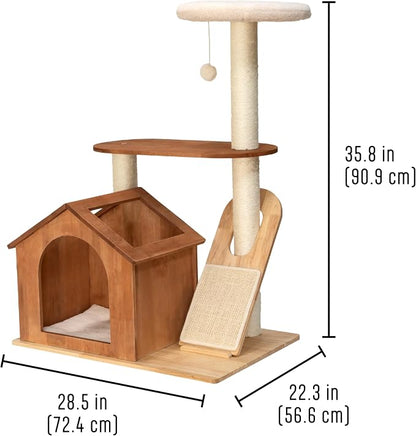Kitty City Wooden Cat Tower - Image 3