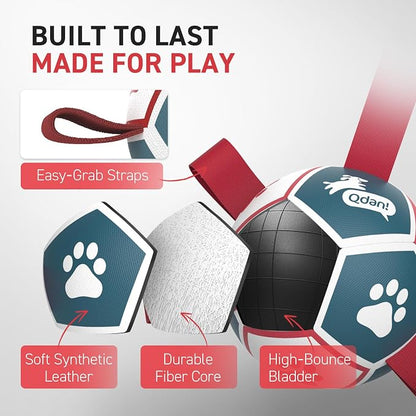QDAN Small Dog Toys, Outdoor Indoor Toys to Keep Them Busy, Soccer Ball - Image 8