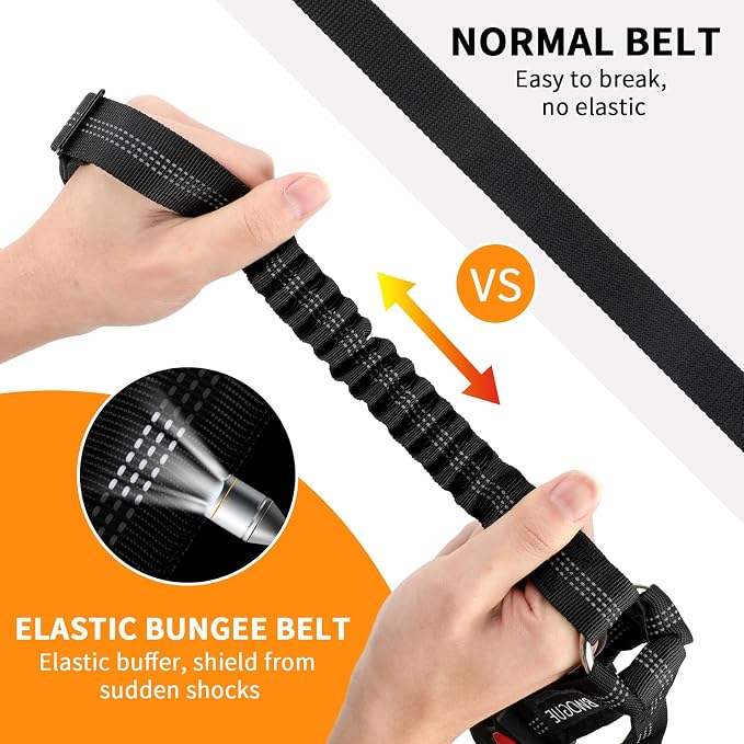 BWOGUE Double Dog Cat Seat Belts, Car Headrest Restraint Adjustable Travel Leash - Image 3