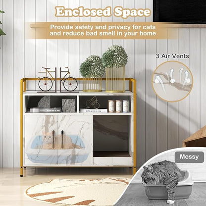 Giantex Cat Litter Box Enclosure - Image 3