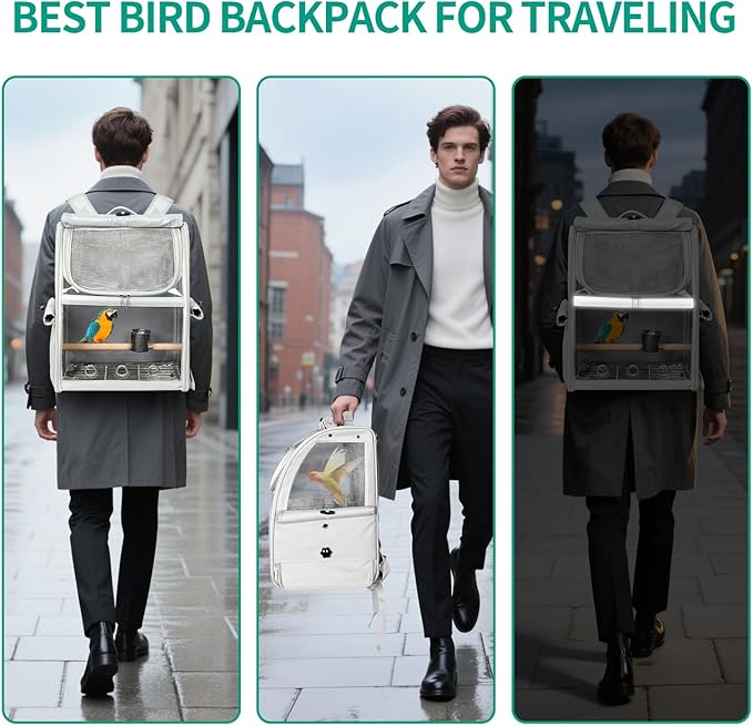 Bird Carrier Bag, Bird Travel Cage - Image 7