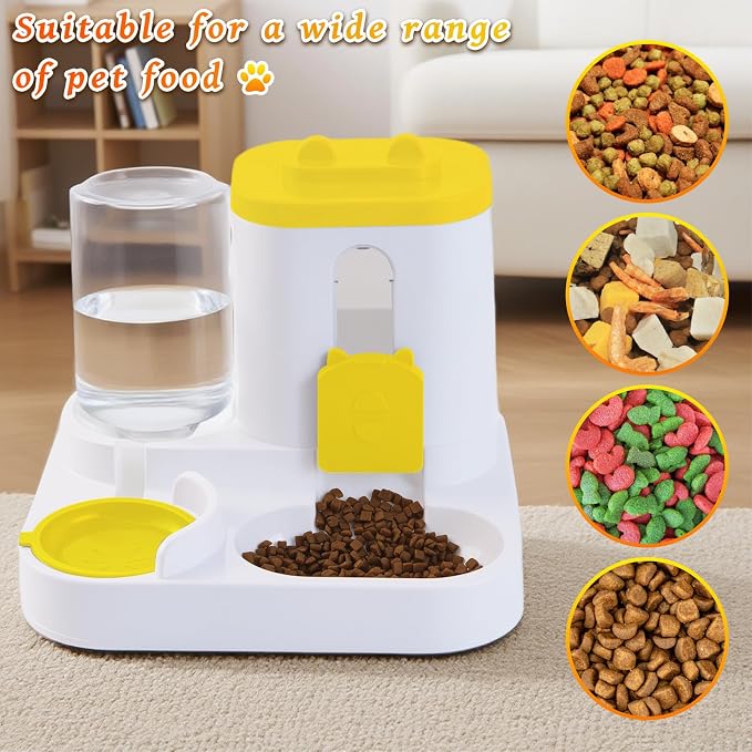 Gravity Cat Feeder and Water Dispenser, 2 in 1 Automatic Cat Feeder, 2 Pack - Image 6