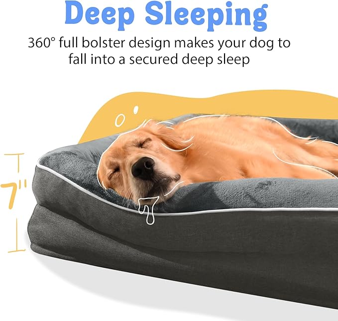Washable Orthopedic Large Dog Bed - Image 3