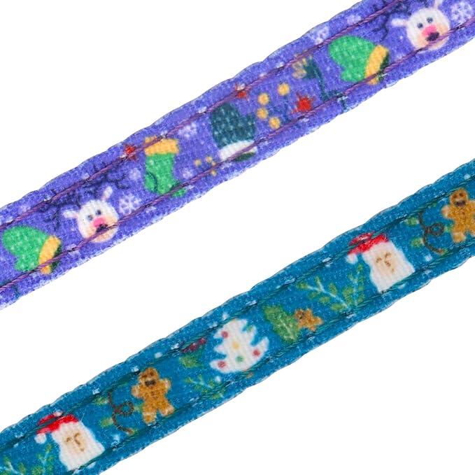 Christmas Cat Collar, Cotton 2 Pack Cat Collar - Image 6