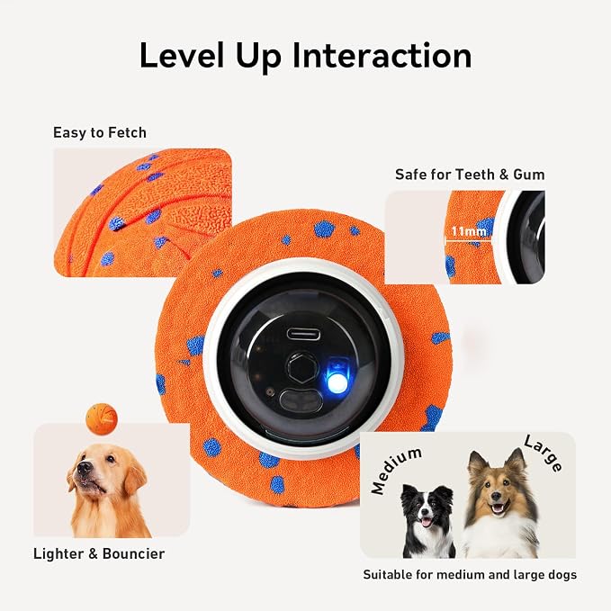 Cheerble Smart Interactive Dog Toy, Wicked Ball AIR, Automatic Moving, IPX7 - Image 7