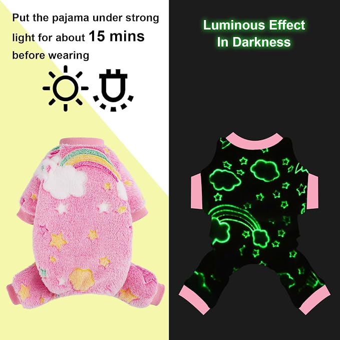 Fleece Dog Pjs - Cute Extra Small Puppy Clothes, Soft & Stretchy Dog Onesies - Image 5