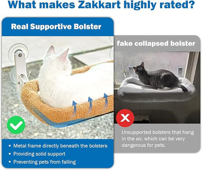 Zakkart Foldable Cat Hammock for Window - Image 2