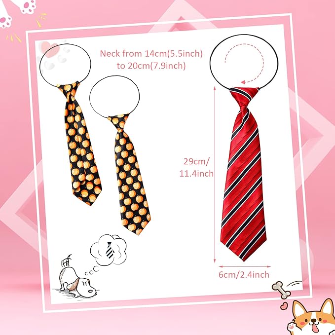 Reginary 50 Pcs Large Dog Neck Ties Bulk, Adjustable Pet Collar Grooming - Image 2