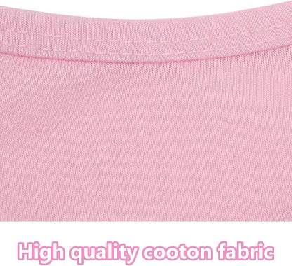 4 Pcs Cat Shirts Solid Color Dog Clothes Summer Sleeveless Pet T Shirts - Image 4