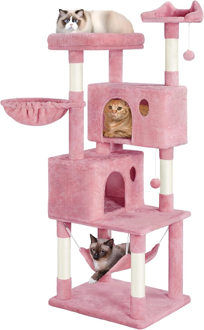 Yaheetech Multi-Level Cat Tree, Large Cat Tower by Yaheetech